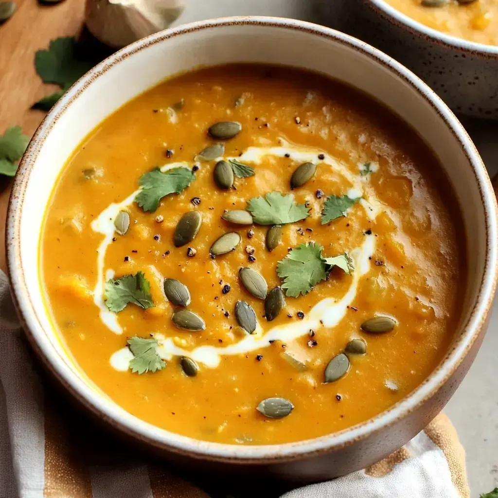 Creamy Coconut Curry Pumpkin Soup Recipe