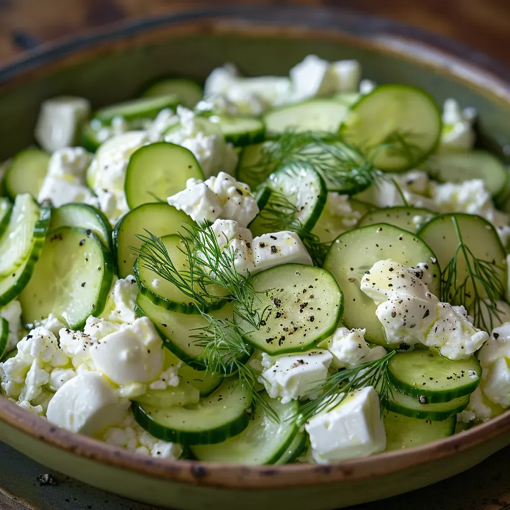 Creamy Cottage Cheese Cucumber Salad Recipe