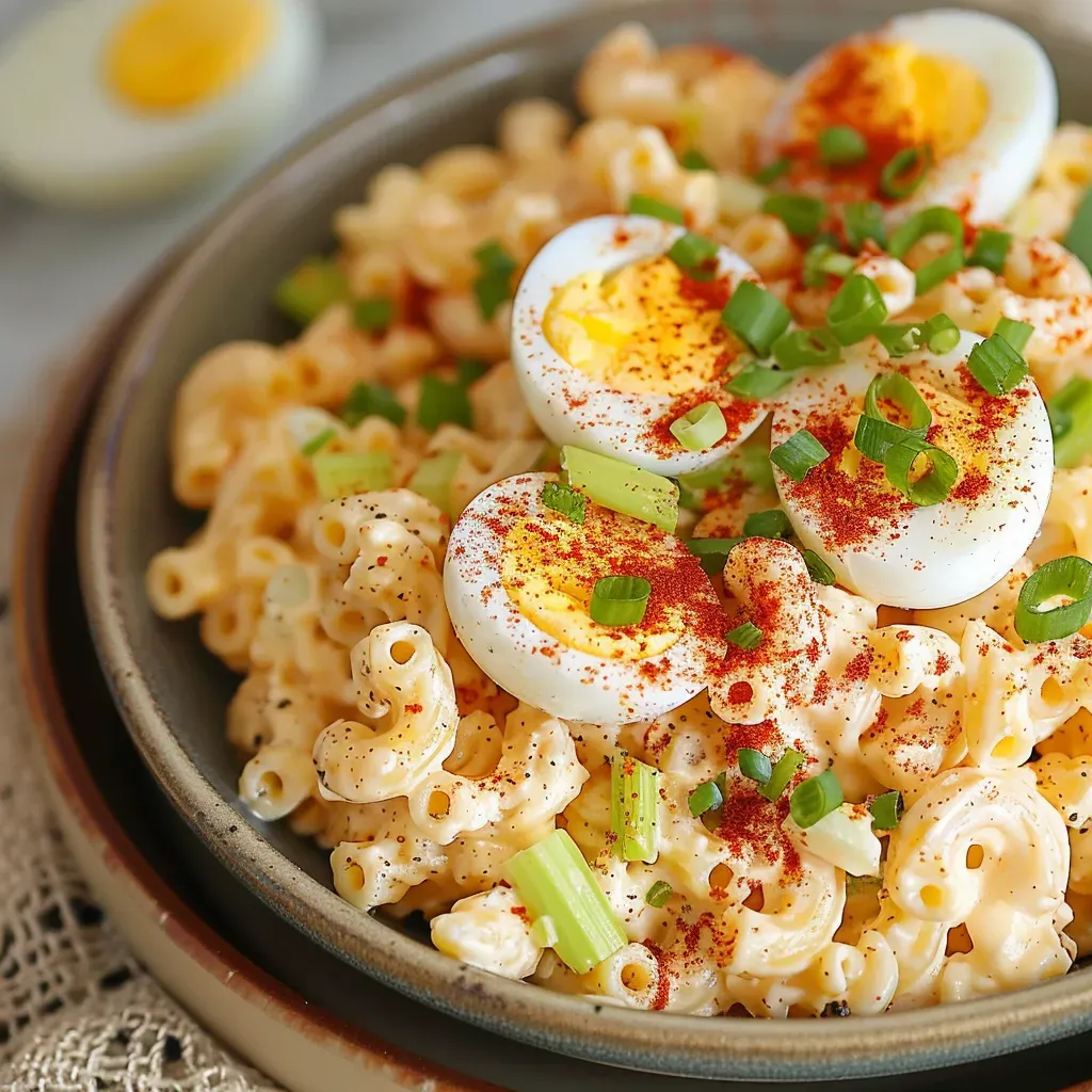 Creamy Deviled Egg Pasta Salad
