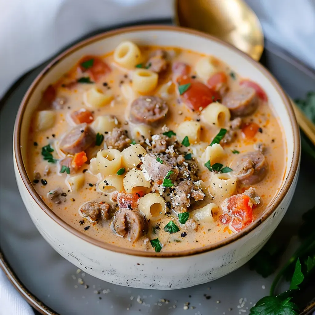 Creamy Parmesan Sausage Soup: Authentic Italian Recipe
