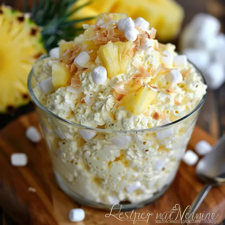 Creamy Pina Colada Fluff Recipe