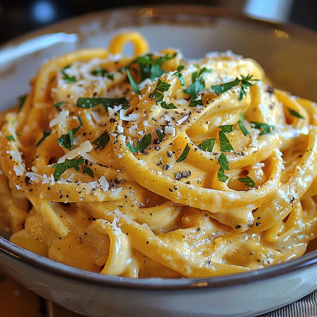 Creamy Pumpkin Alfredo Pasta Recipe