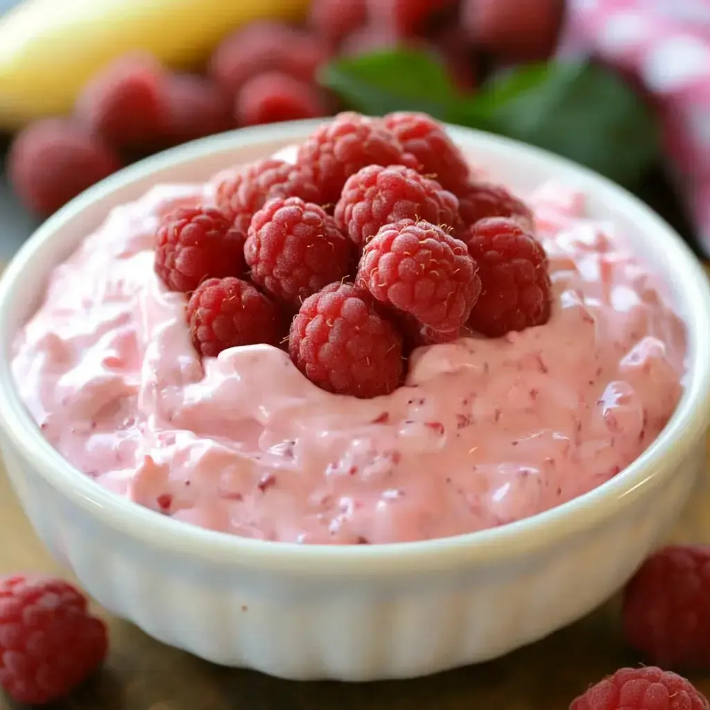 Creamy Raspberry Fruit Dip Recipe