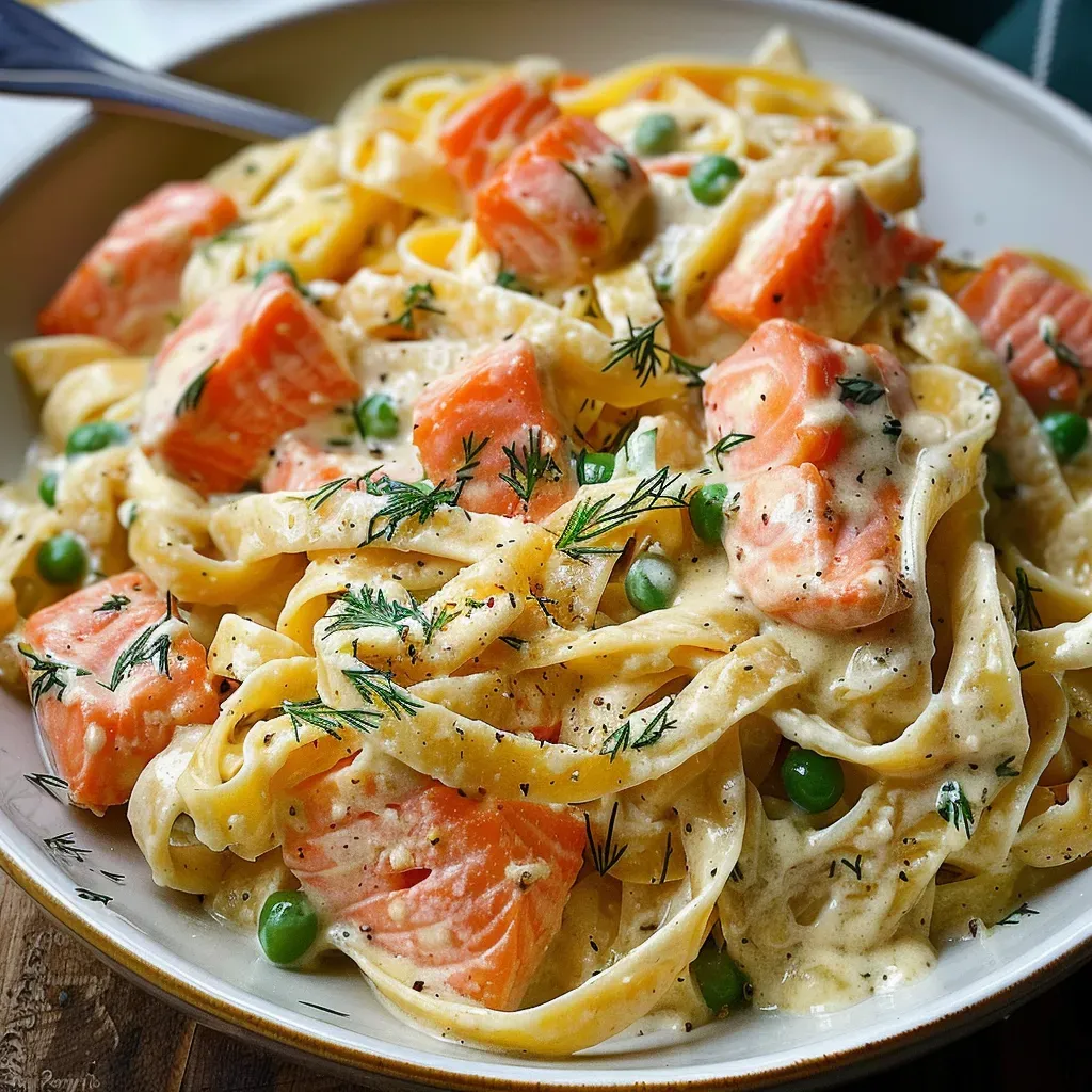 Creamy Salmon Fettuccine: Delicious Seafood Pasta Recipe