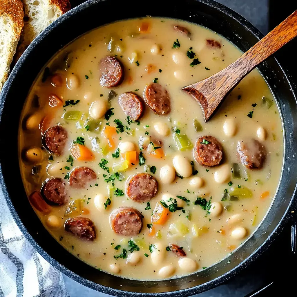 Creamy Sausage and Bean Soup Recipe