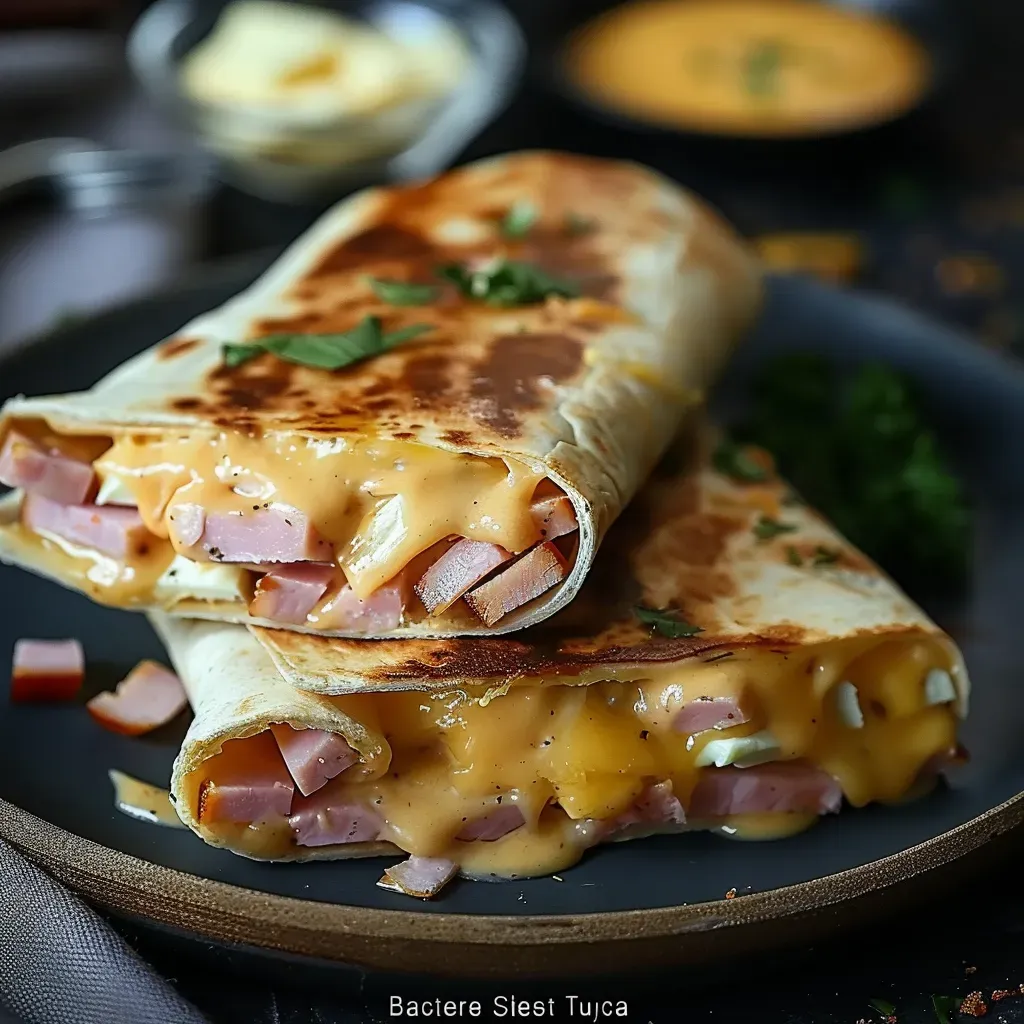 Crispy Air Fryer Chicken Ham Wraps Recipe