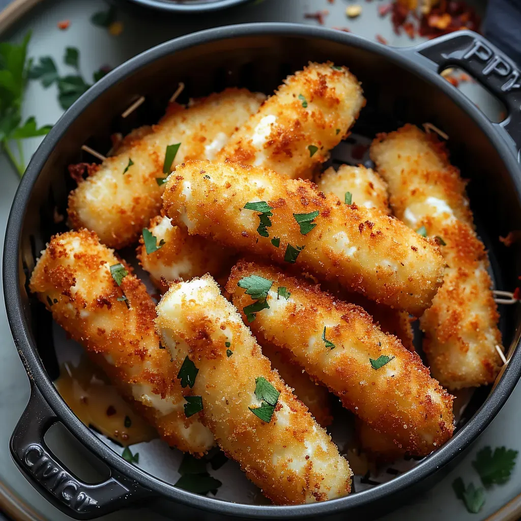 Crispy Air Fryer Mozzarella Sticks