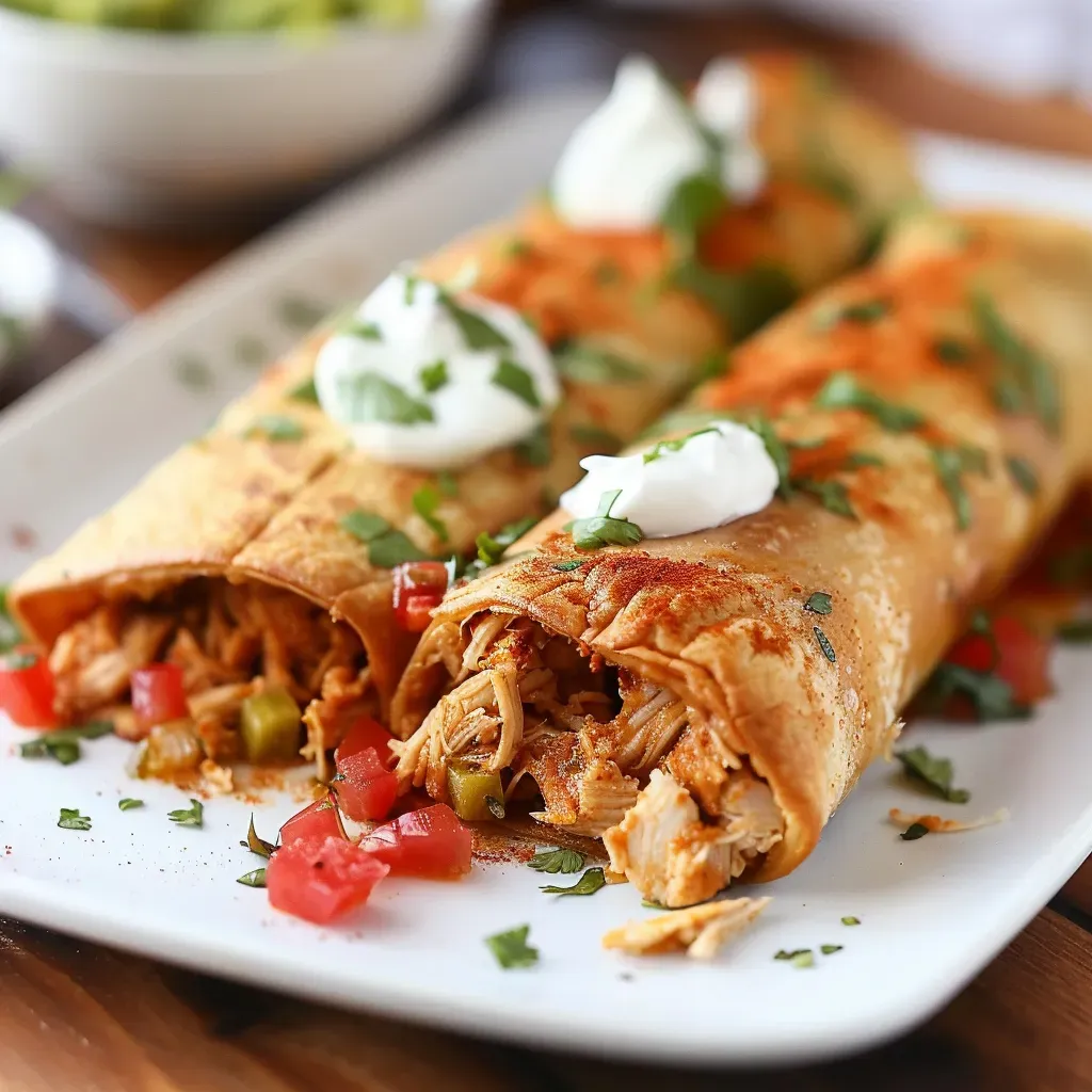 Crispy Chicken Chimichangas Recipe