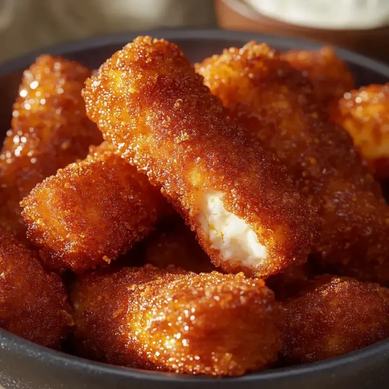 Crispy Nashville Hot Mozzarella Sticks