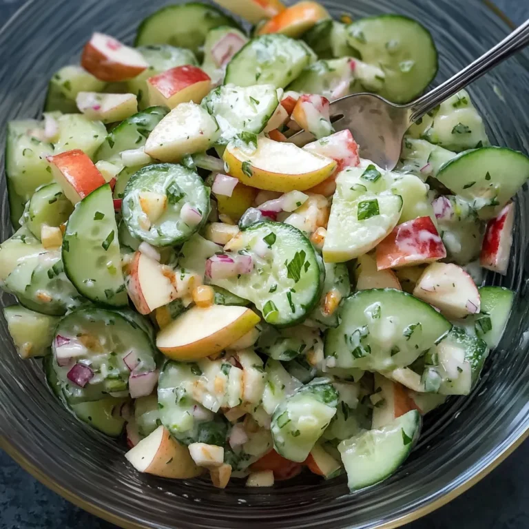 Crunchy Cucumber Apple Salad Recipe