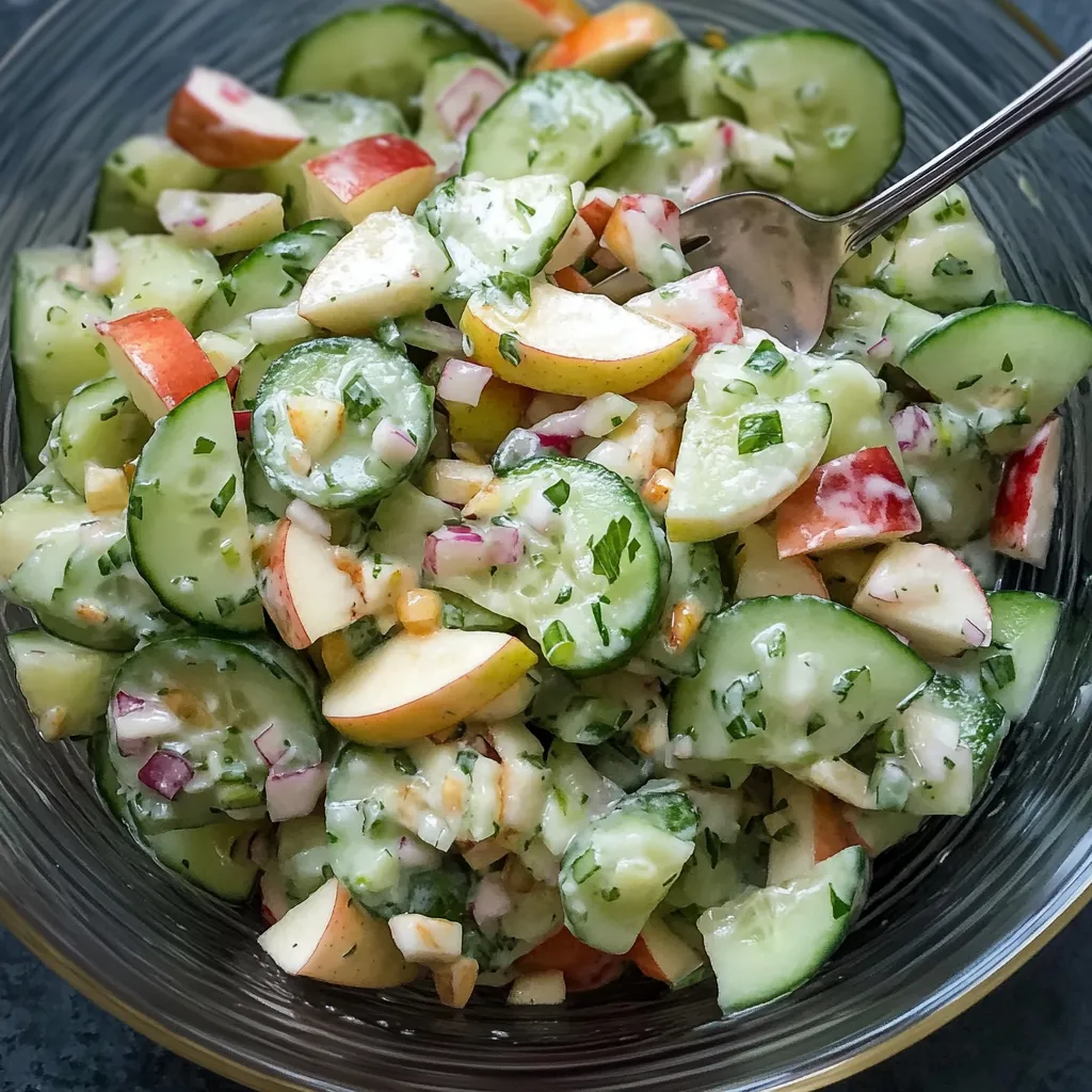 Crunchy Cucumber Apple Salad Recipe