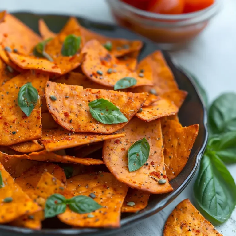 Crunchy Tomato Basil Lentil Chips