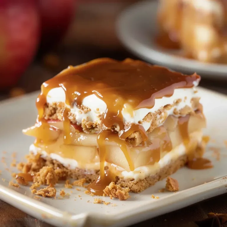 Decadent Caramel Apple Eclair Cake Recipe