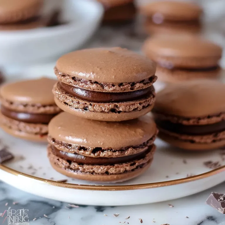 Decadent Chocolate Ganache Macarons Recipe