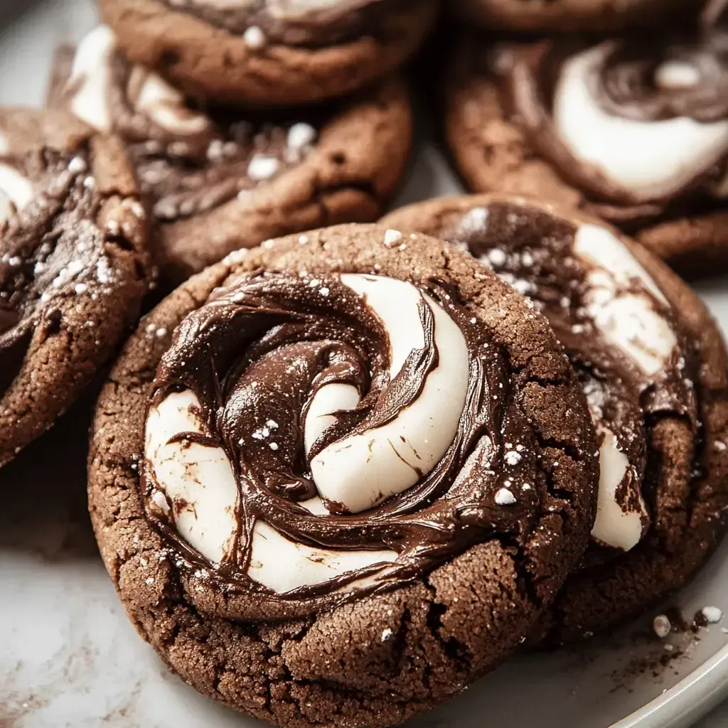 Decadent Chocolate Marshmallow Swirl Cookies
