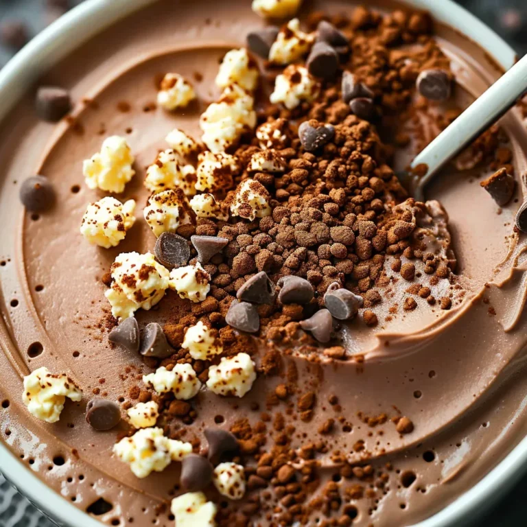 Decadent Chocolate Mousse with Whipped Cottage Cheese