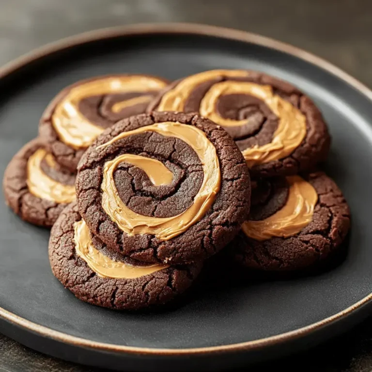 Decadent Chocolate Peanut Butter Swirl Cookies