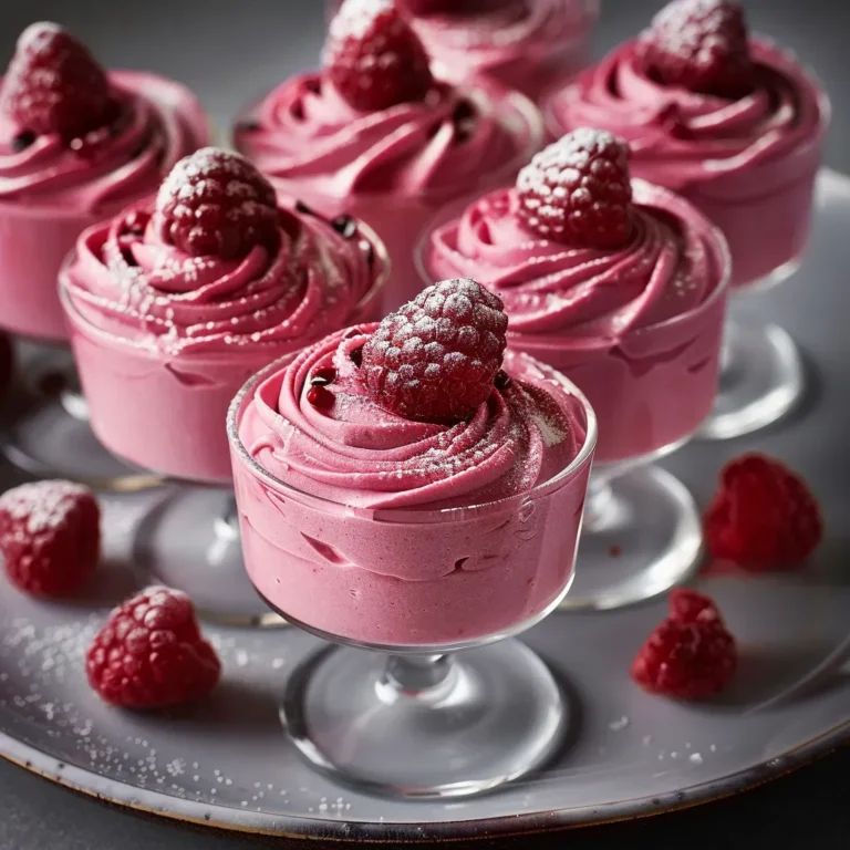 Decadent Raspberry Mousse: A Light and Fluffy Dessert