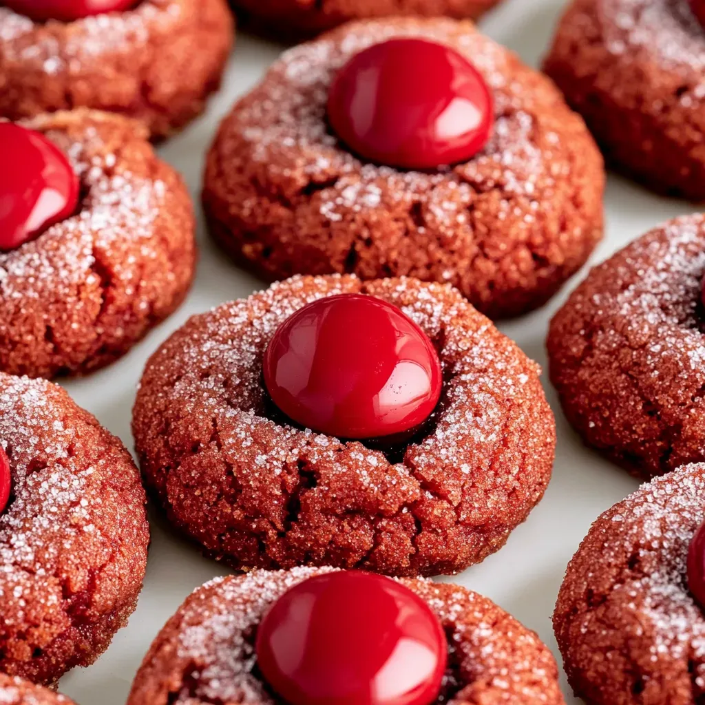 Decadent Red Velvet Blossom Cookies
