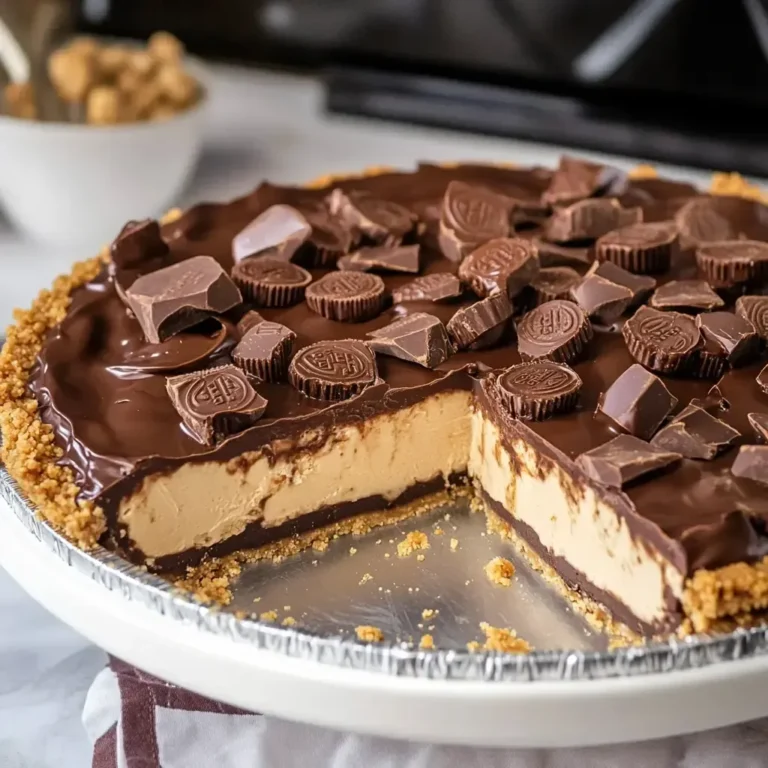 Decadent Reese's Peanut Butter Cup Pie Recipe