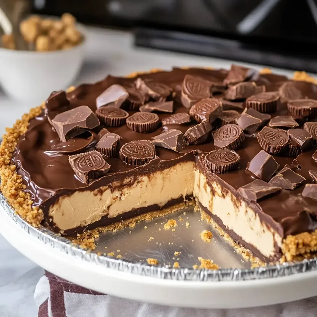 Decadent Reese's Peanut Butter Cup Pie Recipe