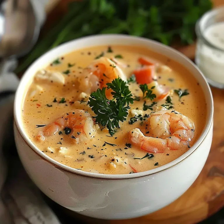 Decadent Seafood Bisque with Creamy Crab and Shrimp