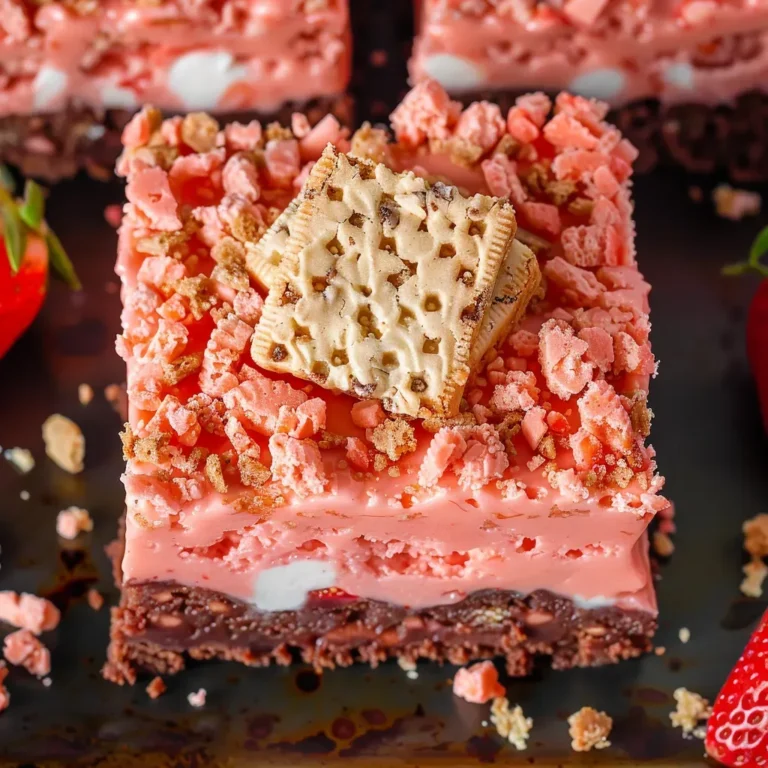 Decadent Strawberry Crunch Brownies Recipe