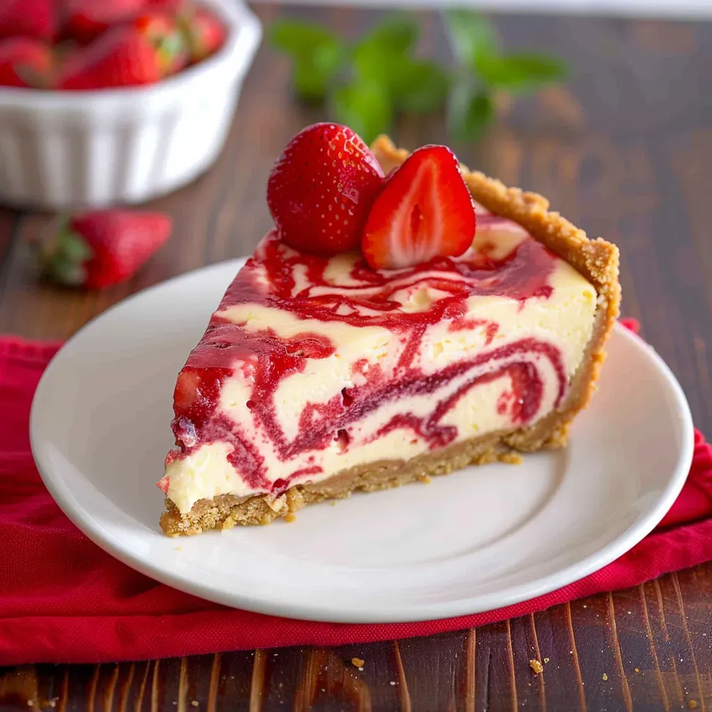 Decadent Strawberry Swirl Cheesecake Recipe