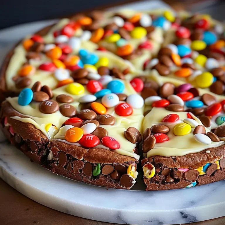 Decadent White Chocolate Brownie Pizza Recipe