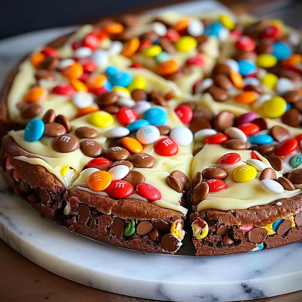 Decadent White Chocolate Brownie Pizza Recipe