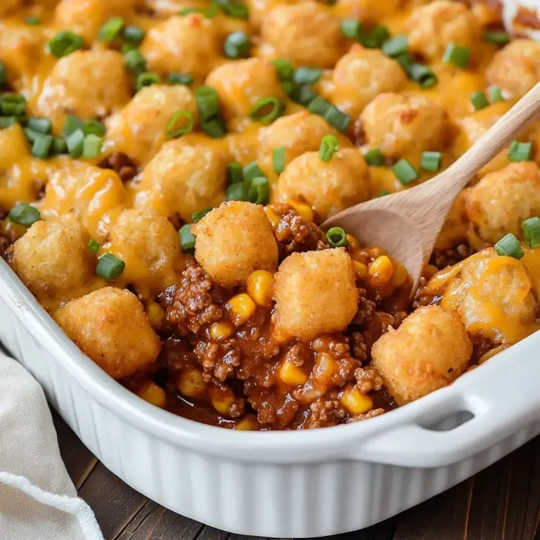 Delicious BBQ Beef Tater Tot Casserole Recipe