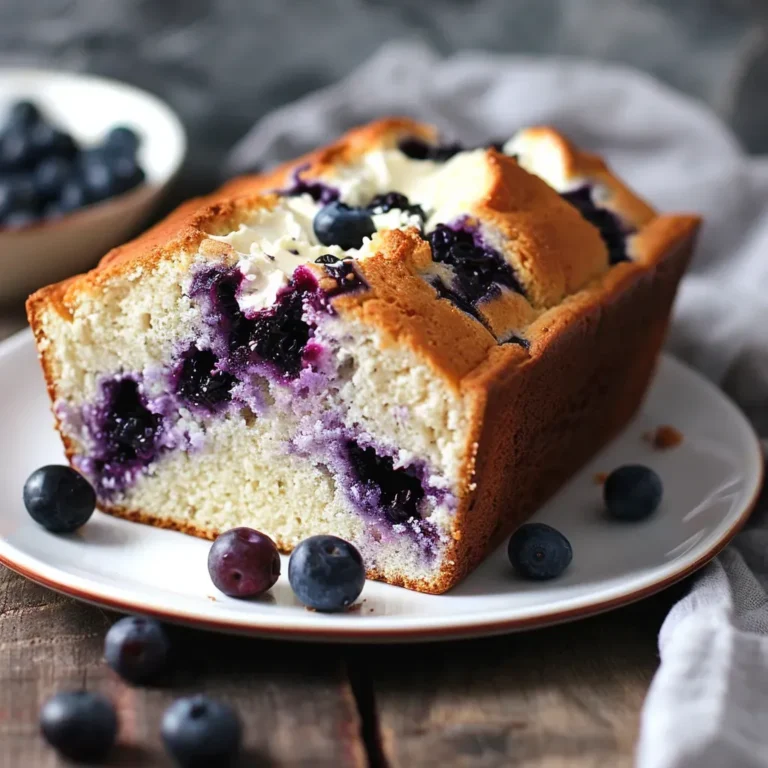 Delicious Blueberry Cream Cheese Bread Recipe