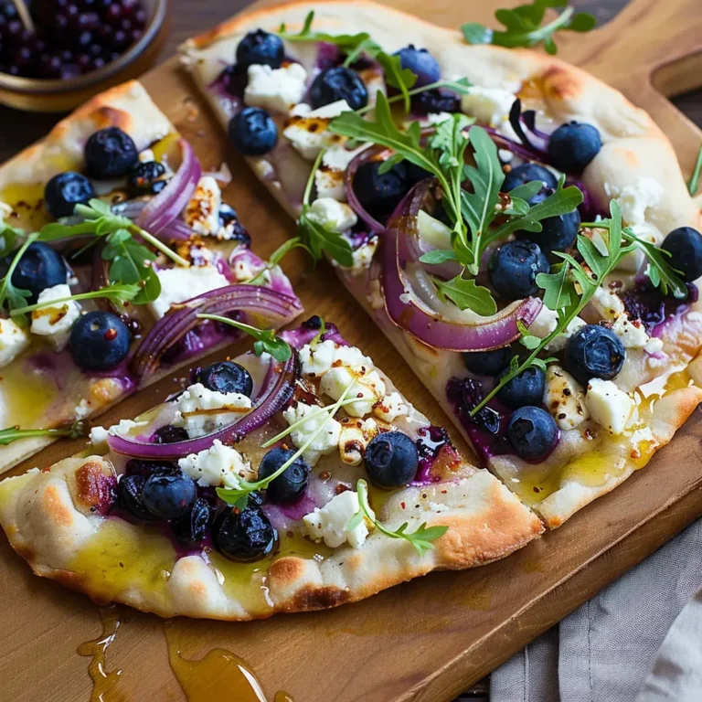 Delicious Blueberry Feta Honey Naan Recipe