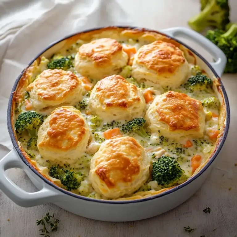 Delicious Broccoli Cheddar Chicken Pot Pie Recipe