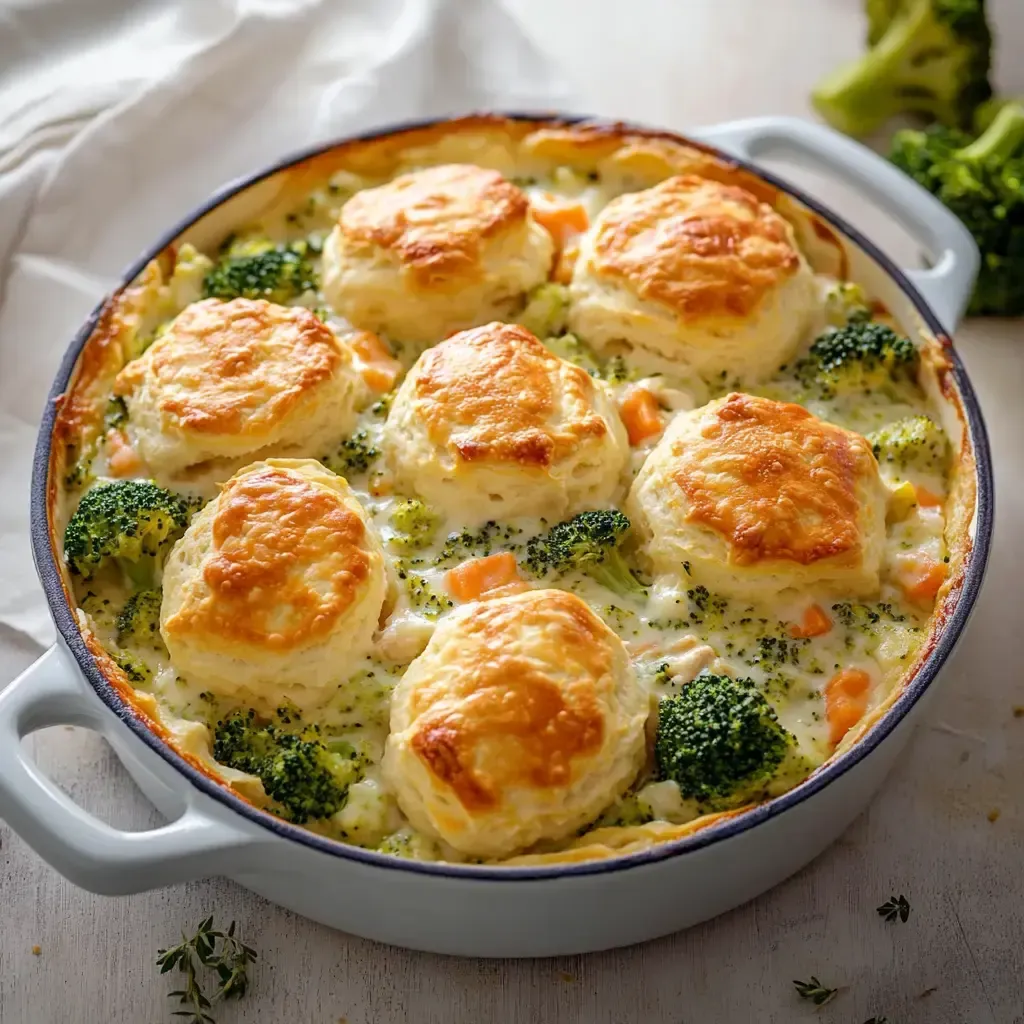 Delicious Broccoli Cheddar Chicken Pot Pie Recipe