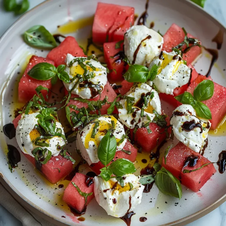 Delicious Burrata Watermelon Salad Recipe