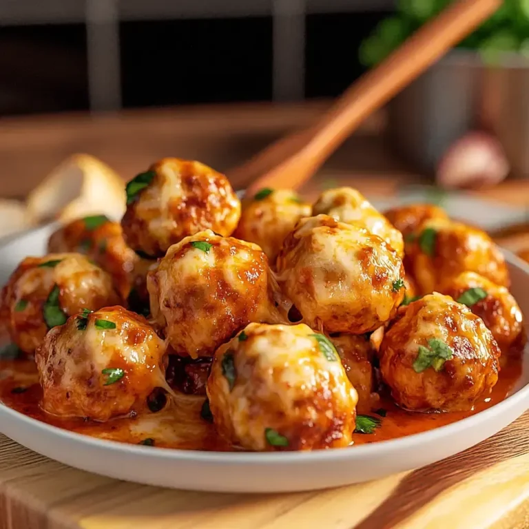 Delicious Chicken Parmesan Meatballs Recipe