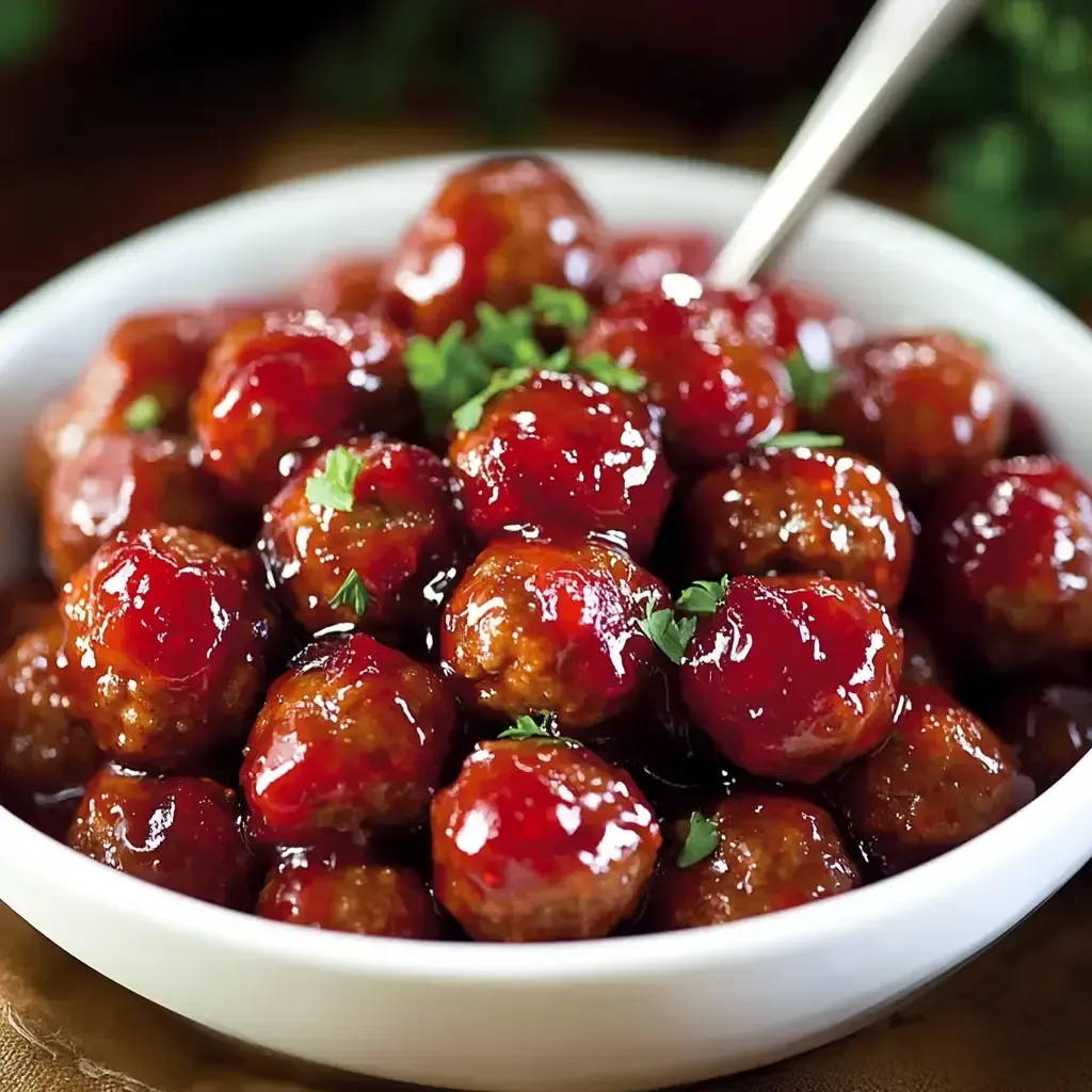 Delicious Cranberry Glazed Meatballs