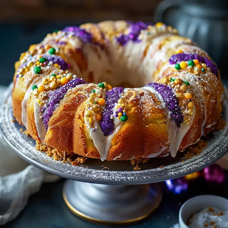 Delicious Easy Mardi Gras King Cake Recipe