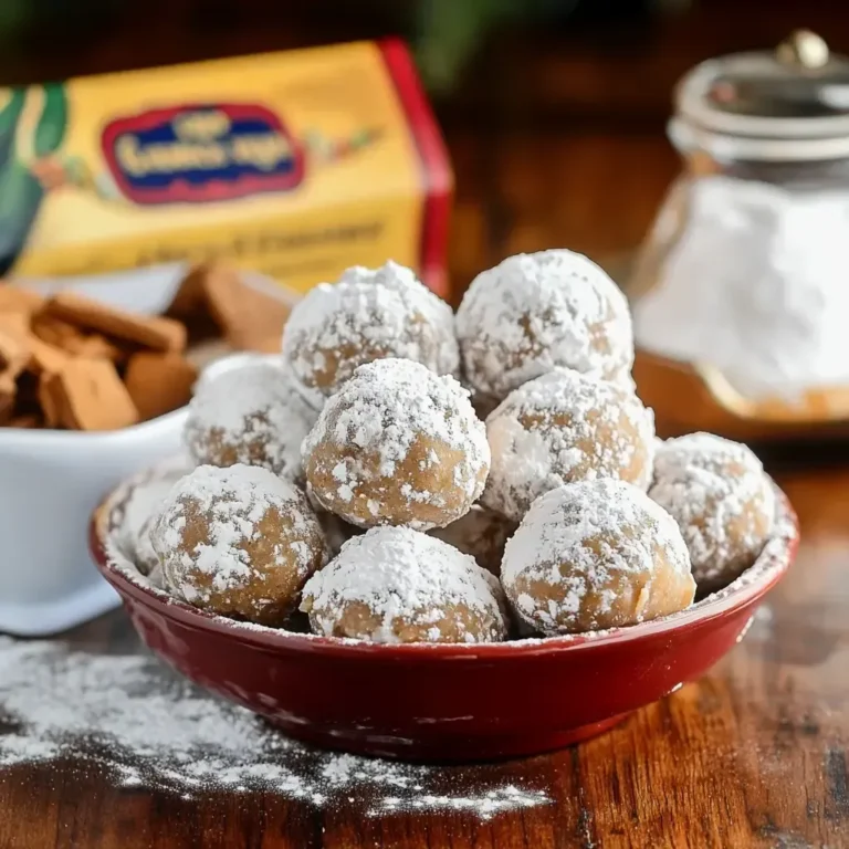 Delicious Gingerbread Snowball Cookies