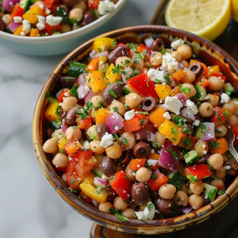 Delicious Mediterranean Bean Salad Recipe