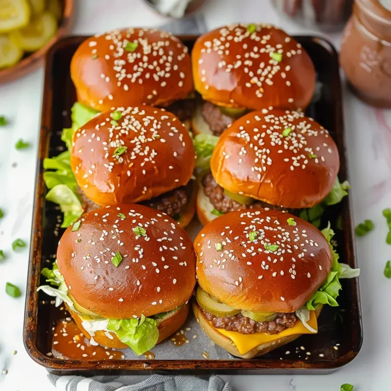 Delicious Mini Big Mac Sliders Recipe