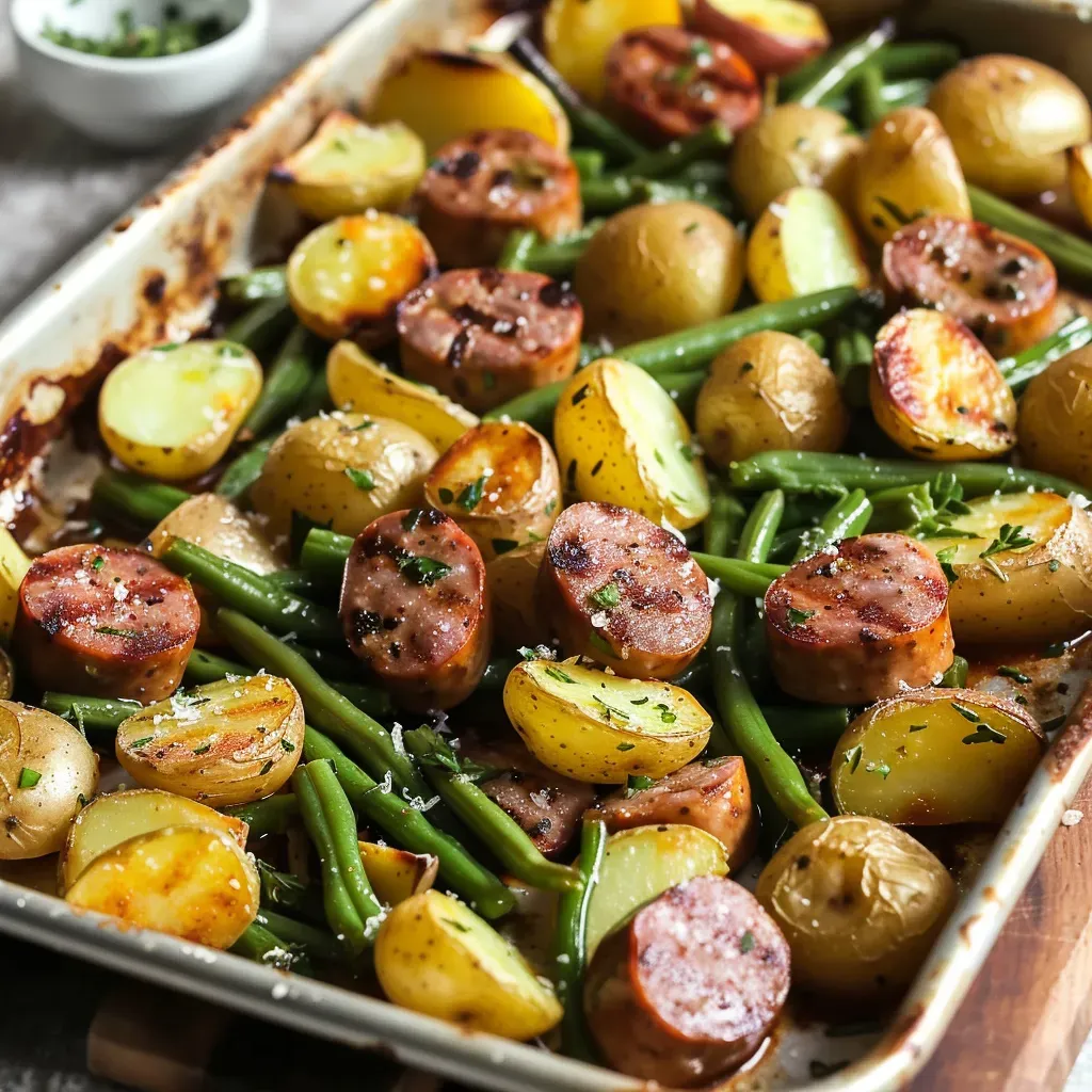 Delicious One-Pan Sausage Dinner - Easy and Flavorful!