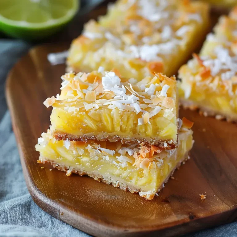 Delicious Pineapple Coconut Bars Recipe
