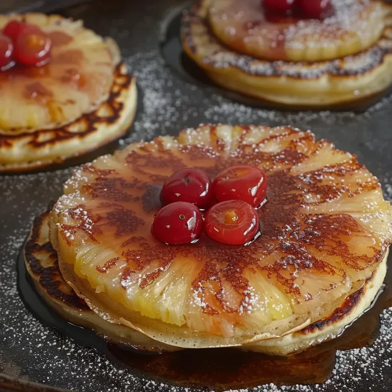 Delicious Pineapple Upside Down Pancakes Recipe