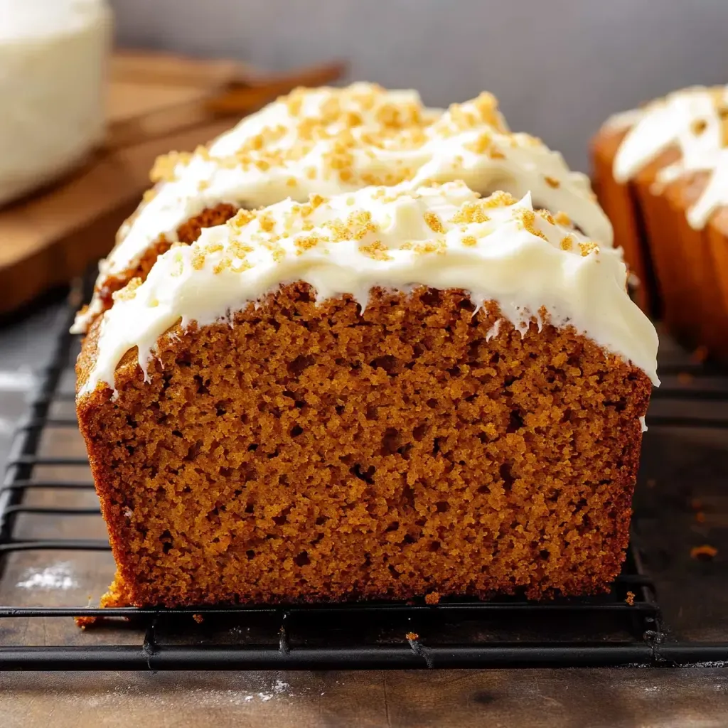 Delicious Pumpkin Bread Recipe with Cream Cheese Frosting