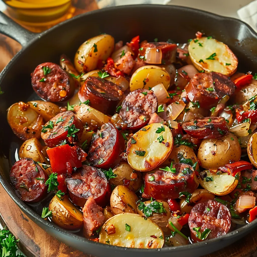 Delicious Sausage Potato Skillet Recipe
