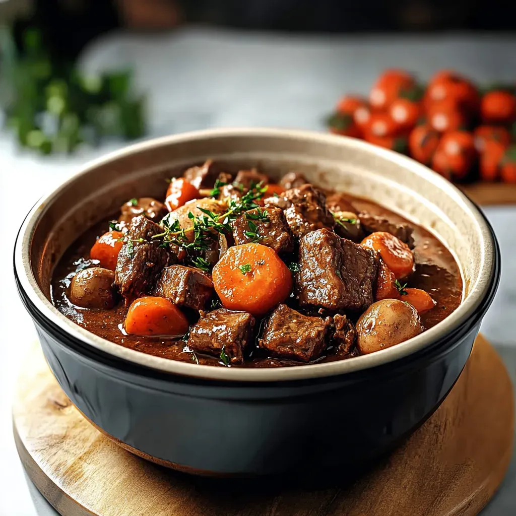 Delicious Slow Cooker Beef Bourguignon Recipe