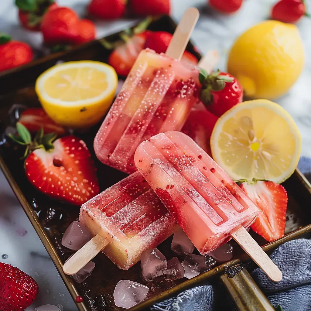 Delicious Strawberry Lemonade Popsicle Recipe