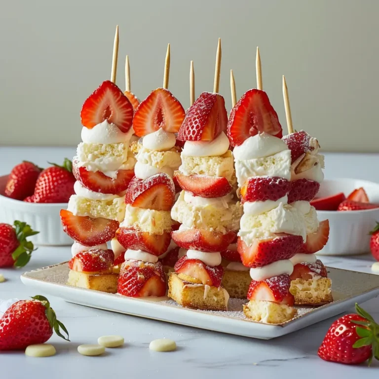 Delicious Strawberry Shortcake Kabobs Recipe